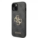 Guess iPhone 14 Cover Big Metal Logo Grå