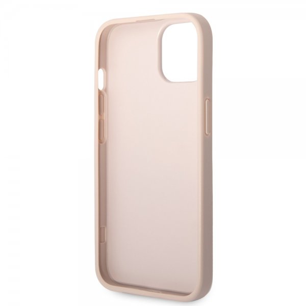 Guess iPhone 14 Cover Big Metal Logo Rosa