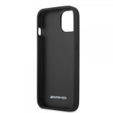 AMG iPhone 14 Cover Carbon Effect Stamped Logo Sort