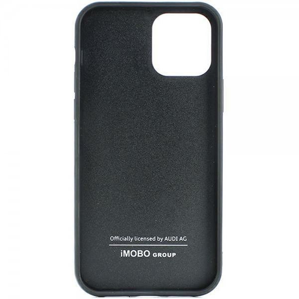 Audi iPhone 14 Cover Carbon Fiber Sort