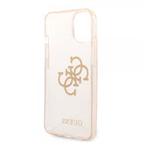 Guess iPhone 14 Cover Full Glitter Guld