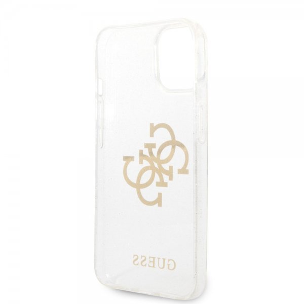 Guess iPhone 14 Cover Full Glitter Transparent