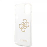 Guess iPhone 14 Cover Full Glitter Transparent