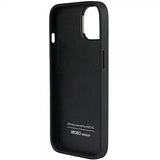 Audi iPhone 14 Cover Ægte Læder Etui Sort
