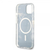 Guess iPhone 14 Cover Golden Marble MagSafe Sort