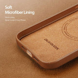 Dux Ducis iPhone 14 Cover Grit Series MagSafe Brun