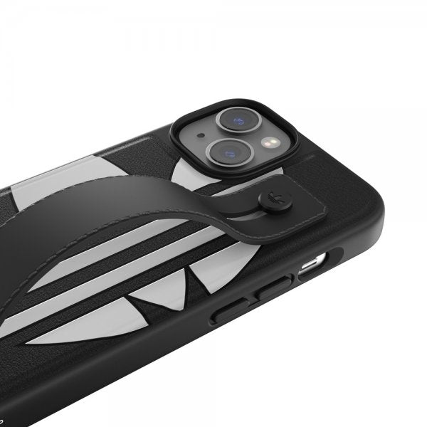 Adidas iPhone 14 Cover Handstrap Case Sort Hvid