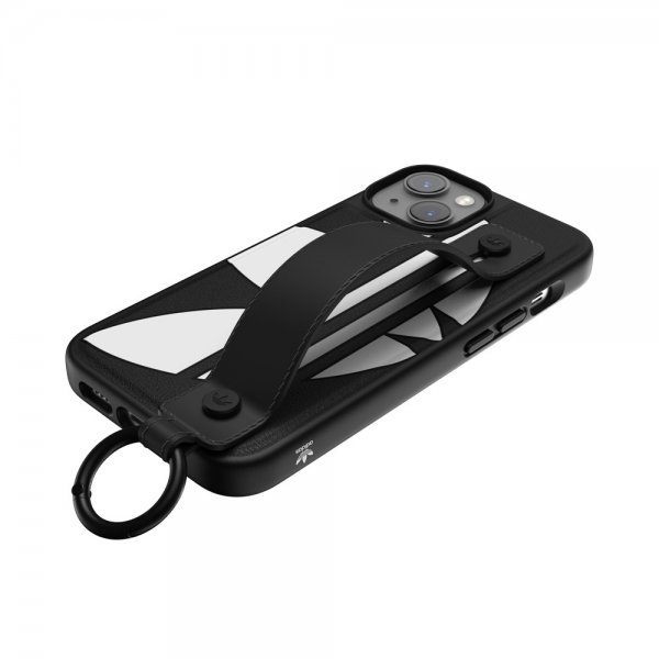 Adidas iPhone 14 Cover Handstrap Case Sort Hvid