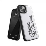 Adidas iPhone 14 Cover Inlay Embroidery Case Hvid Sort