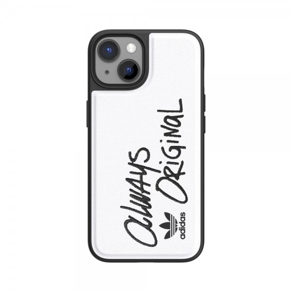 Adidas iPhone 14 Cover Inlay Embroidery Case Hvid Sort