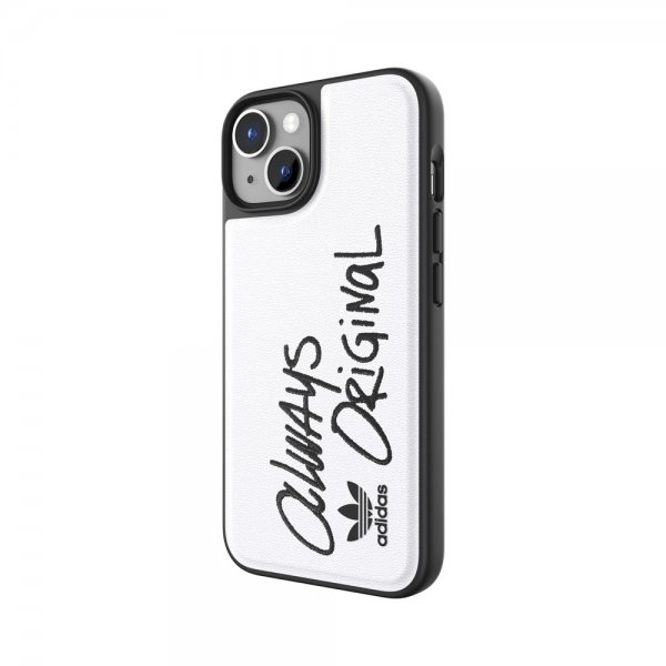 Adidas iPhone 14 Cover Inlay Embroidery Case Hvid Sort