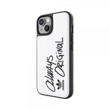 Adidas iPhone 14 Cover Inlay Embroidery Case Hvid Sort