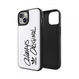 Adidas iPhone 14 Cover Inlay Embroidery Case Hvid Sort