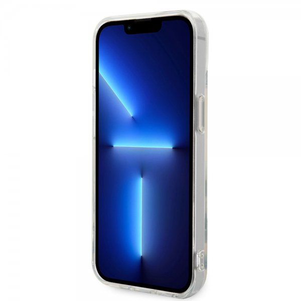 Karl Lagerfeld iPhone 14 Cover Karl & Choupette Gradient Hvid