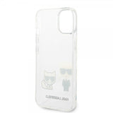 Karl Lagerfeld iPhone 14 Cover Karl & Choupette Gradient Hvid