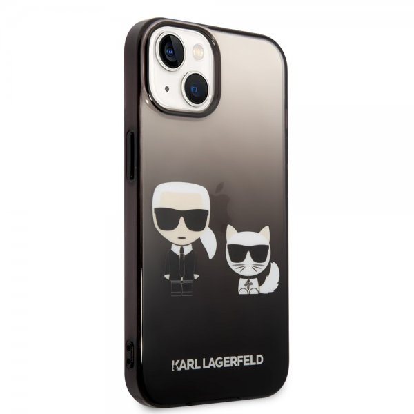 Karl Lagerfeld iPhone 14 Cover Karl & Choupette Gradient Sort