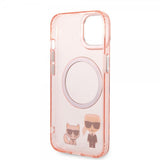 Karl Lagerfeld iPhone 14 Cover Karl & Choupette MagSafe Pink