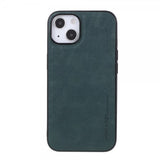 X-Level iPhone 14 Cover Lædertekstur Grøn