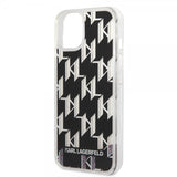 Karl Lagerfeld iPhone 14 Cover Liquid Glitter Monogram Sort