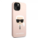 Karl Lagerfeld iPhone 14 Cover Liquid Silicone Karl MagSafe Rosa