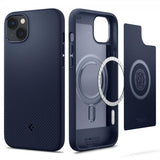 Spigen iPhone 14 Cover Mag Armor MagFit Navy Blue