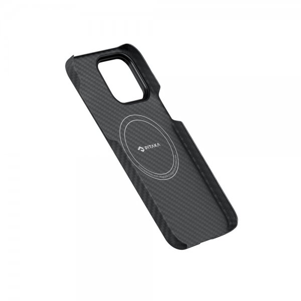 Pitaka iPhone 14 Cover MagEZ Case 3 Sort/Grå Twill