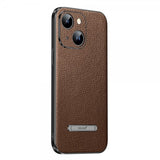 Sulada iPhone 14 Cover med Stativ Brun