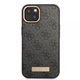 Guess iPhone 14 Cover Metal Plate Logo MagSafe Sort