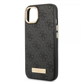 Guess iPhone 14 Cover Metal Plate Logo MagSafe Sort