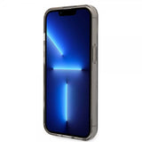 Karl Lagerfeld iPhone 14 Cover Monogram Vertical Stripe Sort