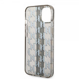 Karl Lagerfeld iPhone 14 Cover Monogram Vertical Stripe Sort