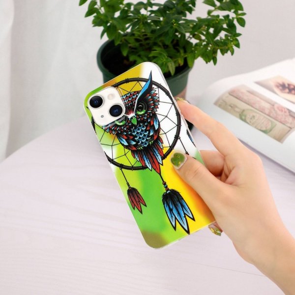 iPhone 14 Cover Motiv Drømmefanger og Ugle