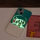 iPhone 14 Cover Motiv Hund med Høretelefoner