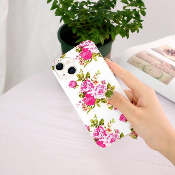 iPhone 14 Cover Motiv Rosa Roser