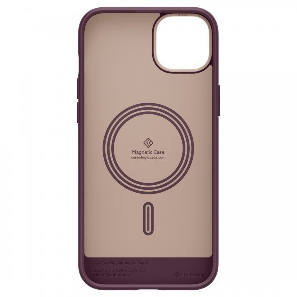 Caseology iPhone 14 Cover Nano Pop Mag Burgundy Bean
