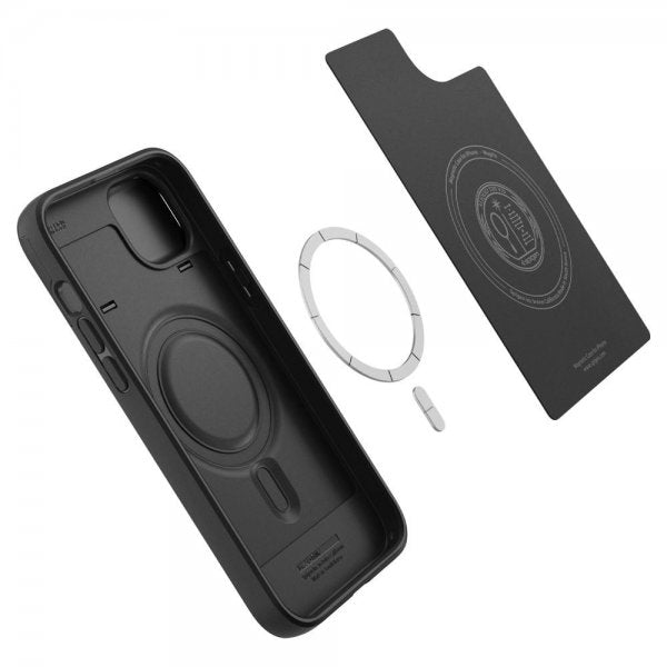 Spigen iPhone 14 Cover Optik Armor MagFit Sort