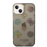 Guess iPhone 14 Cover Peony Glitter Sort