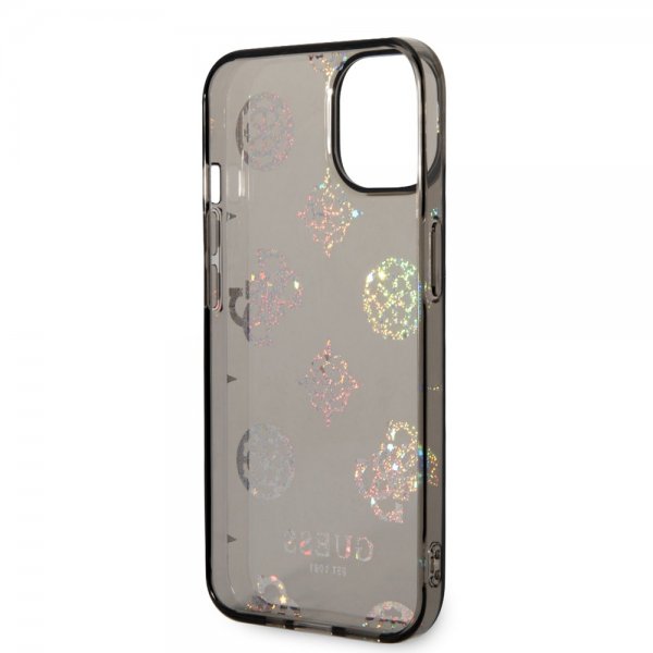 Guess iPhone 14 Cover Peony Glitter Sort