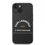 Karl Lagerfeld iPhone 14 Cover Rue St Guillaume Sort