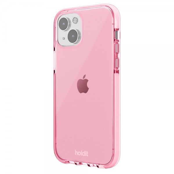 holdit iPhone 14 Cover Seethru Bright Pink