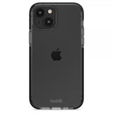 holdit iPhone 14 Cover Gennemsigtig Sort