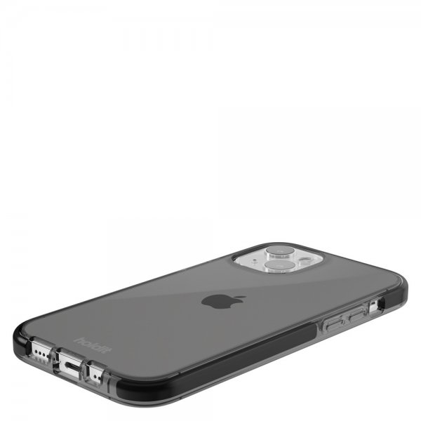 holdit iPhone 14 Cover Gennemsigtig Sort