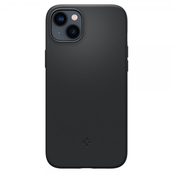 Spigen iPhone 14 Cover Silicone Fit MagFit Sort