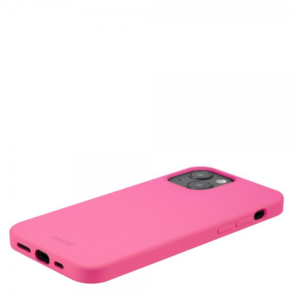 holdit iPhone 14 Cover Silikone Bright Pink
