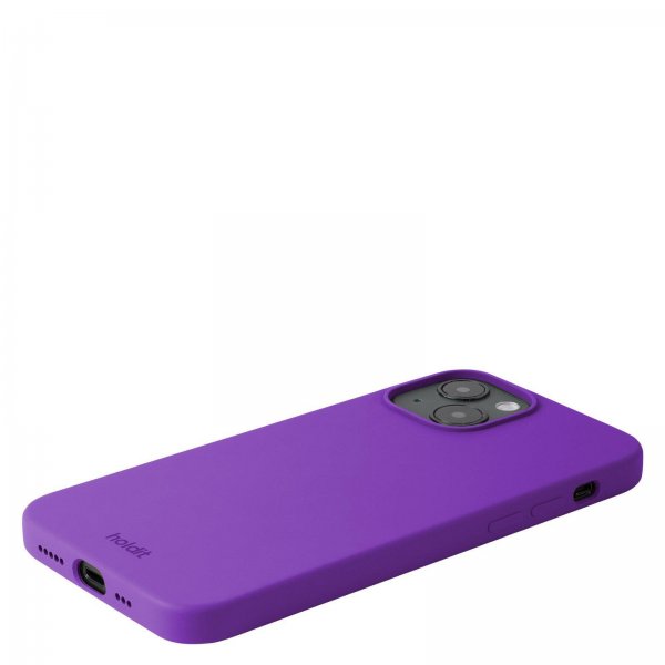 holdit iPhone 14 Cover Silikone Bright Purple