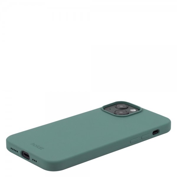 holdit iPhone 14 Cover Silikone Moss Green
