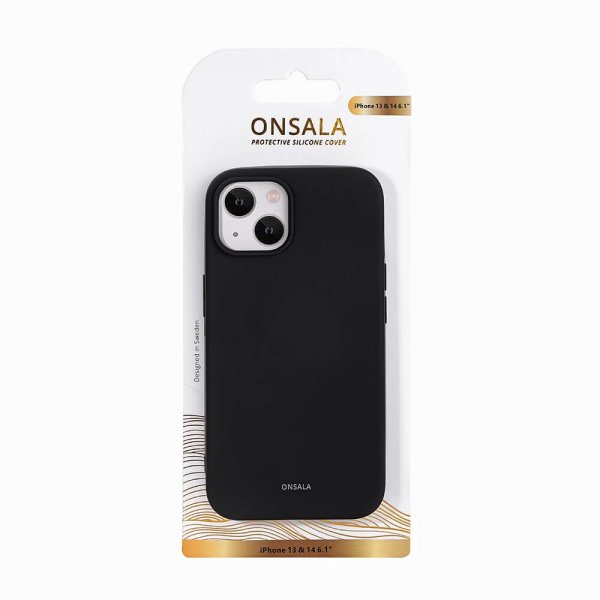 Onsala iPhone 13/iPhone 14 Cover Silikone Sort