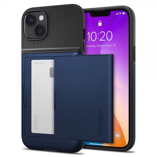 Spigen iPhone 14 Cover Slim Armor CS Navy Blue