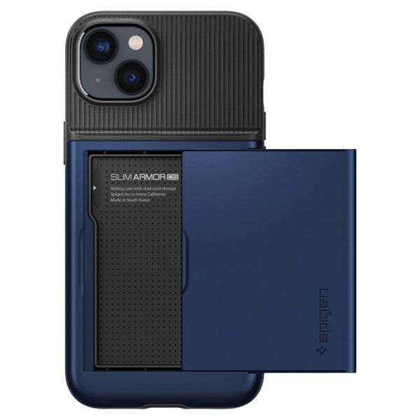 Spigen iPhone 14 Cover Slim Armor CS Navy Blue