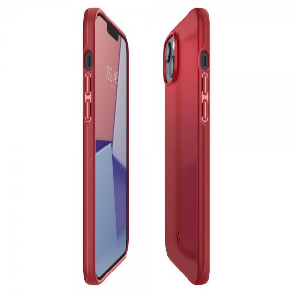 Spigen iPhone 14 Cover Thin Fit Rød